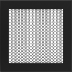 Krbová mriežka KR 22x22 cm, čierna, bez žalúzie, 2222